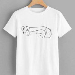 Dog Print Tee T-Shirt AD01