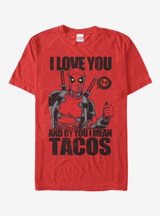 Love You and Tacos T-Shirt AD01