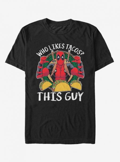 Marvel Deadpool Likes Tacos T-Shirt AD01