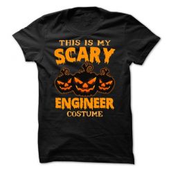This Is My Scary Engineer Costume Halloween T-shirt EC01