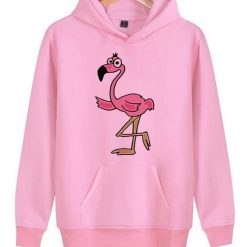 Women Flamingo Fun Hoodie EL01