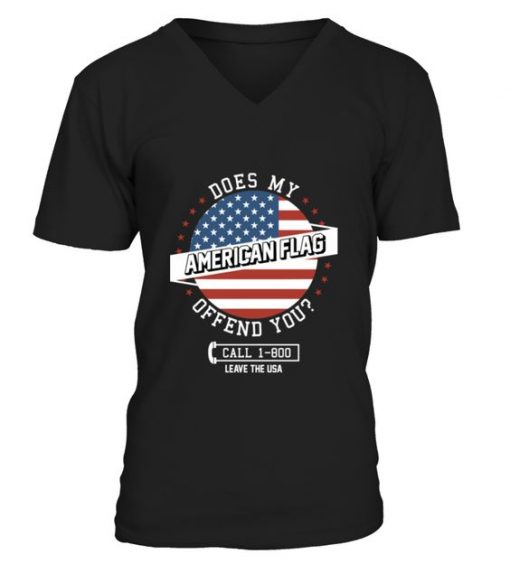 American Flag Offend You T-Shirt EL01