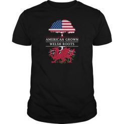 American Grown With Welsh Roots T Shirt DS01
