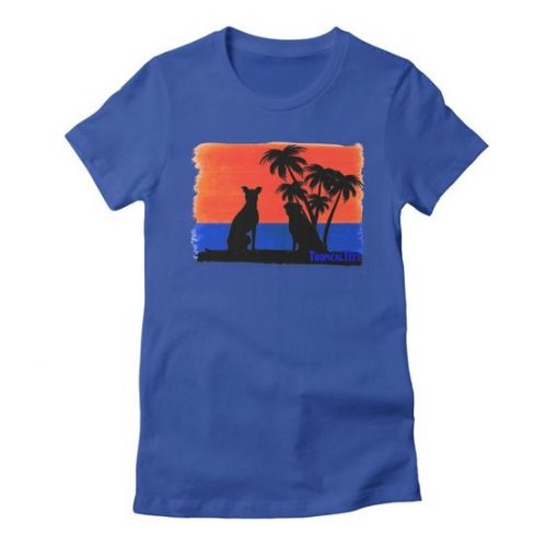 Beach Dogs At Sunset Tshirt EC01