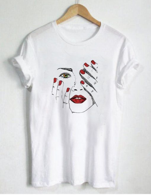 Beautiful Women face T-Shirt EL01