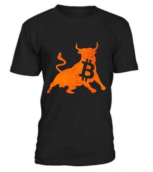 Bitcoin bull crypto currency T-shirt FD01