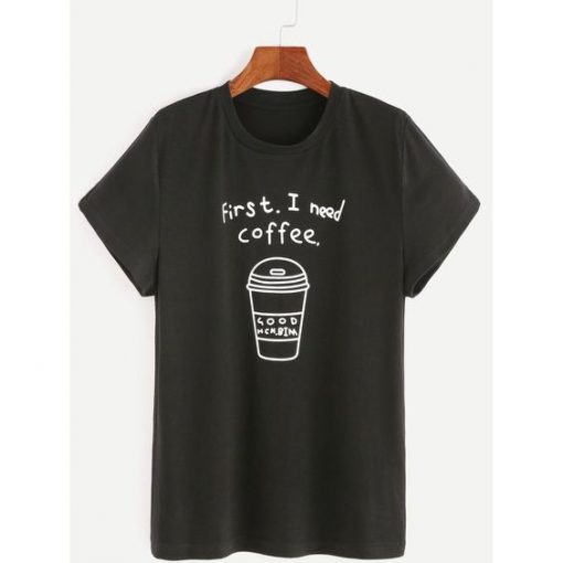 COFFE PRINT T-Shirt AV01