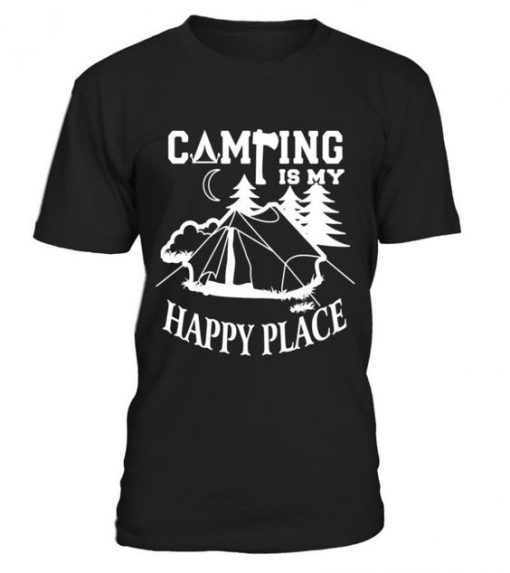 Camping Is My Happy T-Shirt FR01