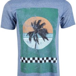 Checker Palm Graphic T-ShirtDV01