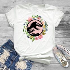 Dinosaurio Florales T-Shirt EL01