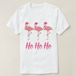 Flamingo Santas Ho Ho Ho T-Shirt SN01