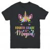 Fourth Grade is magical Unicorn T-shirt FD01