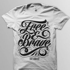 Free And Brave T-shirt ZK01