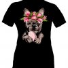 French Bulldog Wearing Tulip T-shirt FD01