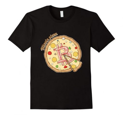 Funny Bitcoin Pizza T-Shirt FD01