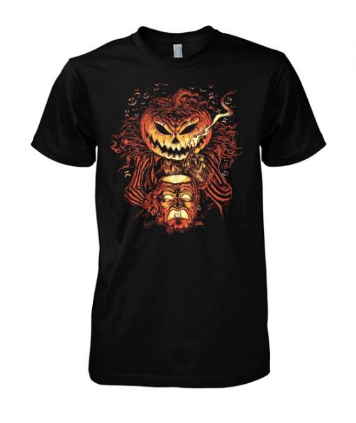 Halloween Pumpkin Head T-Shirt AD01