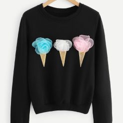 Ice Cream Detail Sweatshirt FD01Ice Cream Detail Sweatshirt FD01