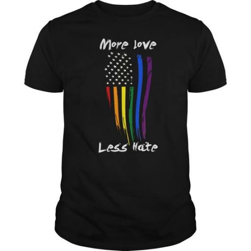 LGBT Rainbow Us Flag T-Shirt EL01