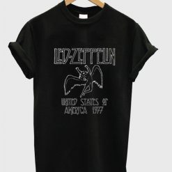 Led Zeppelin 1977 USA T-Shirt EL01