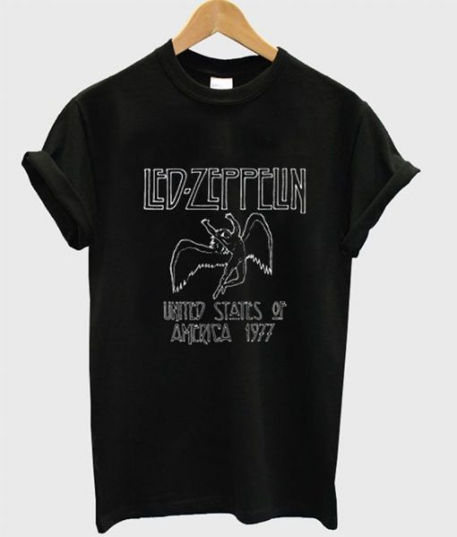 Led Zeppelin 1977 USA T-Shirt EL01
