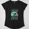 Love Dogs Camping Wine T-Shirt AD01
