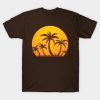 Palm Trees and Sunset sea Classic T-Shirt DV01