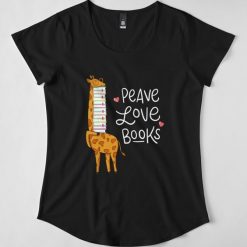 Peace Love Books T-Shirt AD01