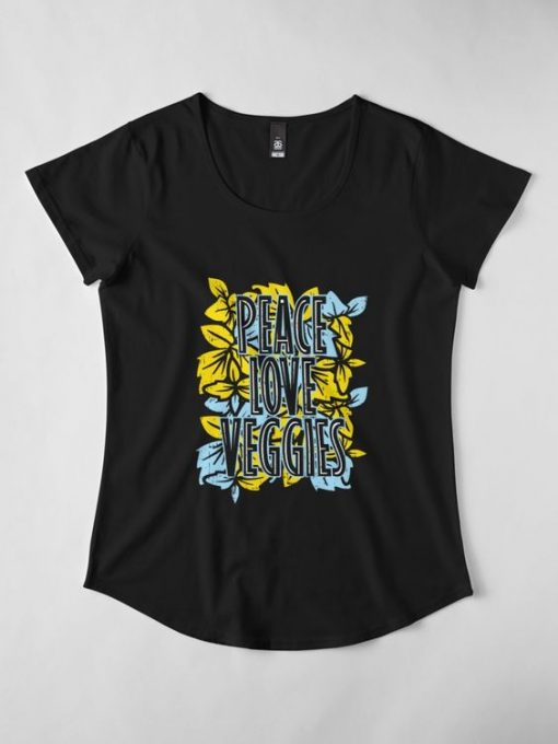 Peace Love and Veggies T-Shirt AD01