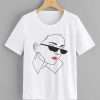 Plus Figure Print Tee T-shirt FD01