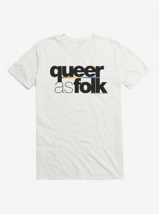 Queer As Folk Bold Classic Logo T-Shirt AD01