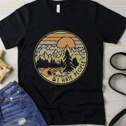 Sunset Camping I hate people T-shirt FD01