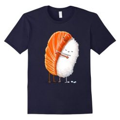 Sushi Hug Cute Kawaii Illustrative T-Shirt EC01