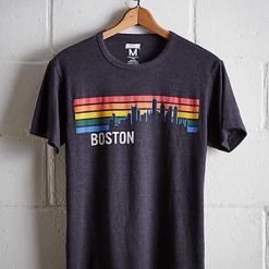 Tailgate Men's Boston Skyline T-Shirt AV01