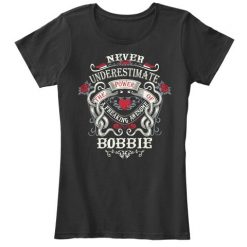 Underestimate Awesome Bobbie Black T-Shirt DS01