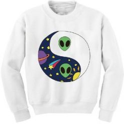 Yin yang alien sweatshirt FD01
