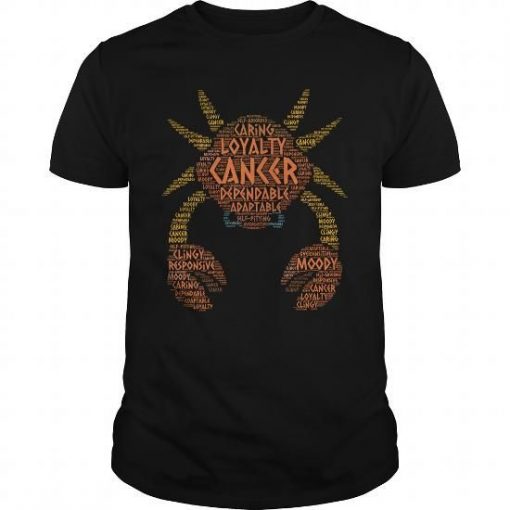 Zodiac Cancer Horoscope T-shirt FD01