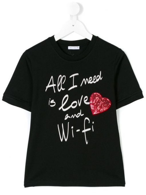 heart embellished T-shirt AV01