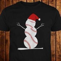 Baseball Frosty Holiday Tee T-shirt Fd01