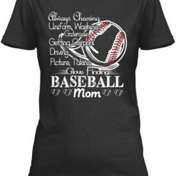 Baseball Mom Love T-Shirt Fd01