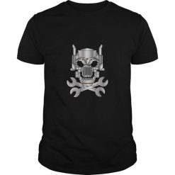 Big Rig Truck Skull And Bones T Shirt KH01