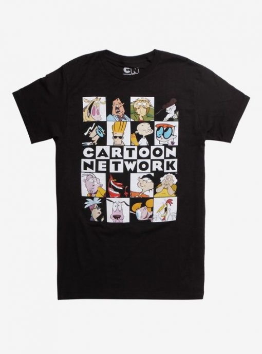 Cartoon Network Checkered Box Characters T-Shirt AD01