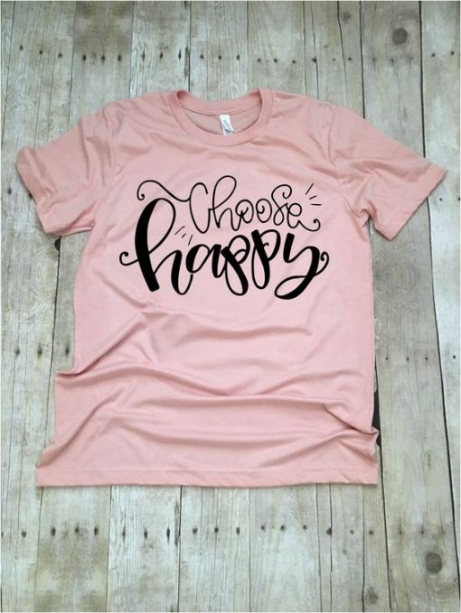 Choose Happy Cute T-shirt ZK01