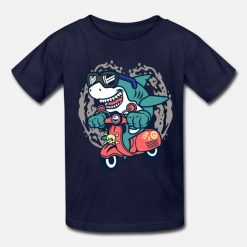 Cool shark on scooter T-Shirt AV01