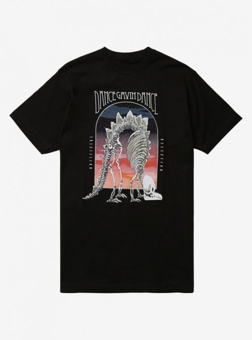 Dance Gavin Dance Artificial Selection Dinosaur Skeleton T-Shirt AD01