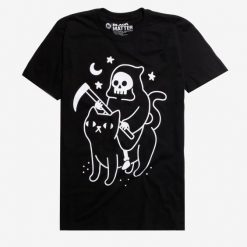 Death Rides A Black Cat T-Shirt AD01