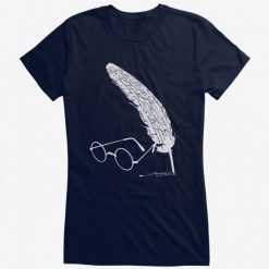 Glasses and Quill Script T-Shirt SN01