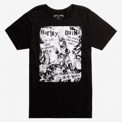 Harley Quinn & The Skull Bags T-Shirt AD01