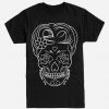 Line Art Sugar Skull T Shirt KH01