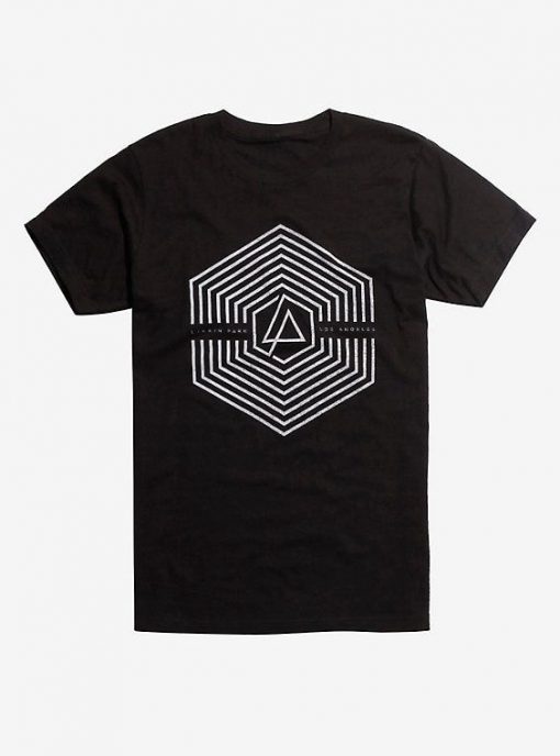 Linkin Park Los Angeles Geometric Shapes Logo T-Shirt AD01