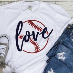 Love Mom Baseball T-shirt FD01